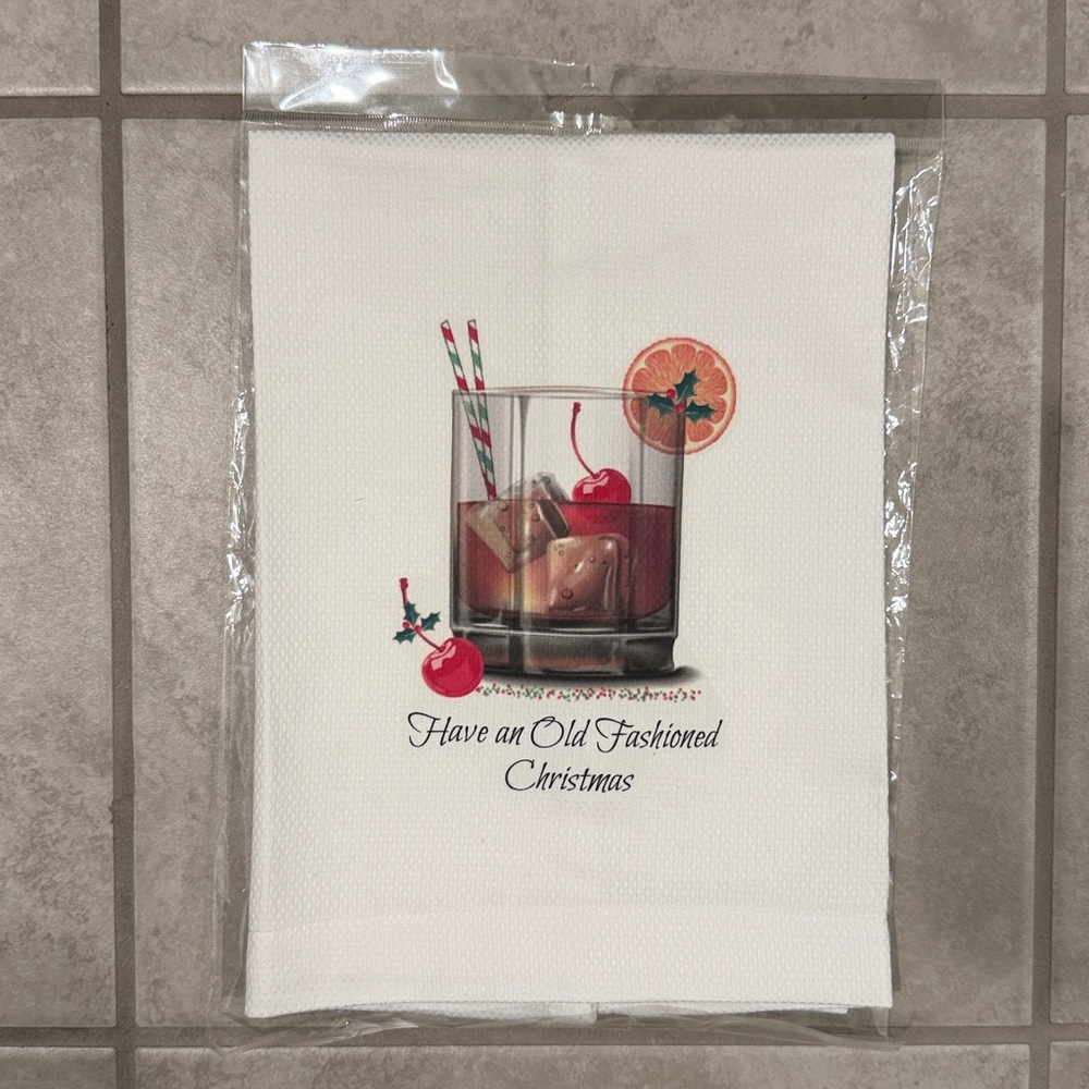 NWT Old Fashioned Christmas Kitchen Towel